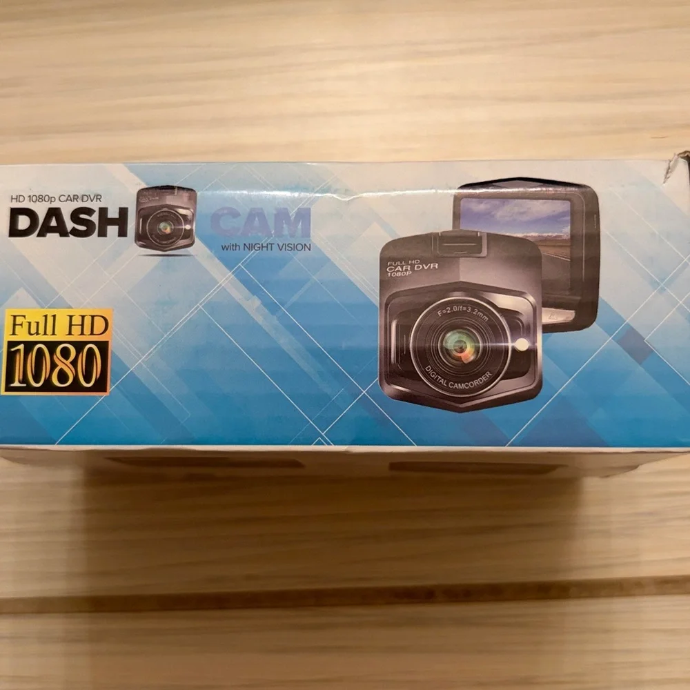 Dash Cam Full HD 1080p Car DVR with Night Vision & Sound Recording